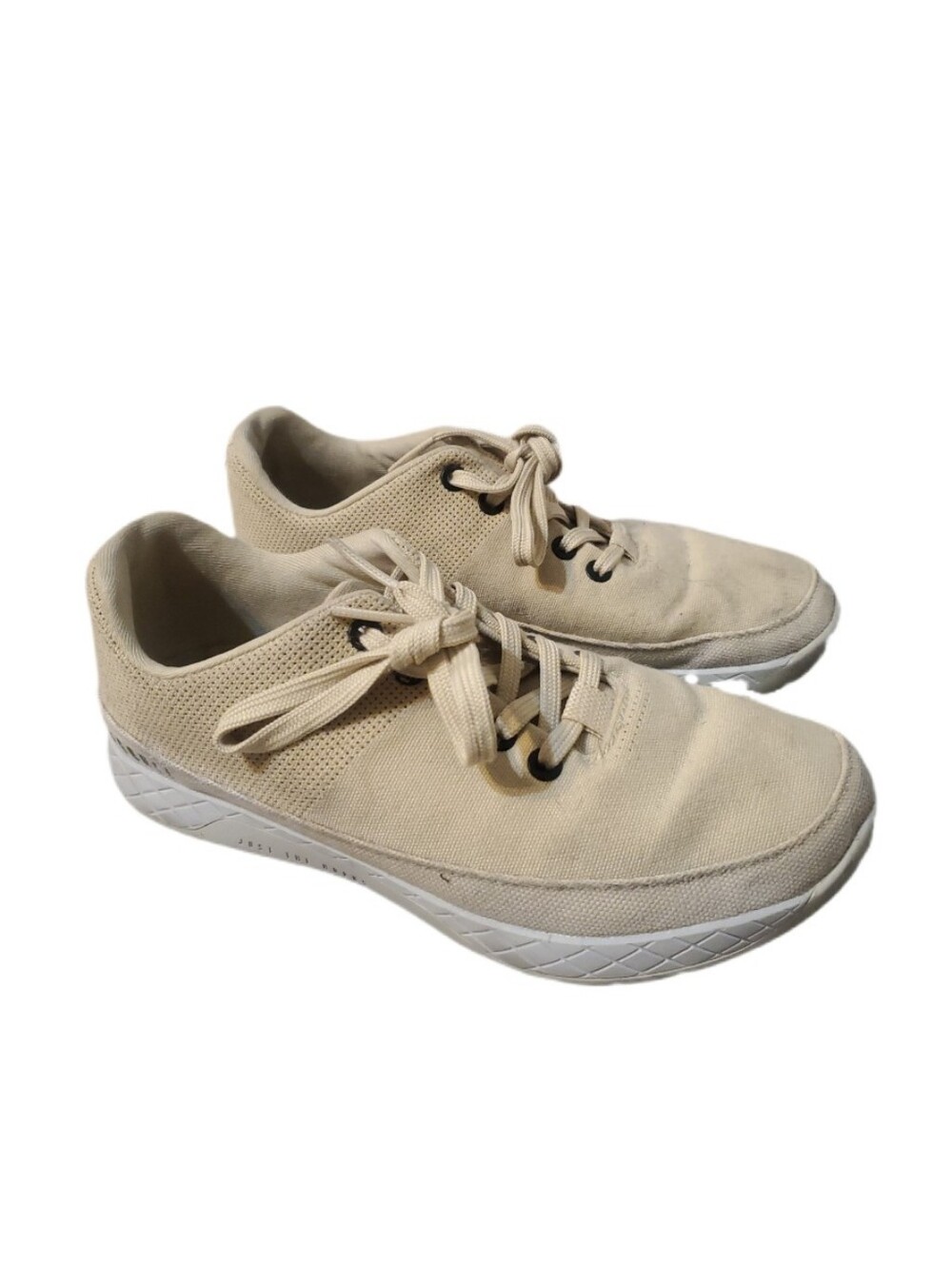 Nobull Women's Sandy Biege Canvas Workout Training Sneakers Women's 7.5
